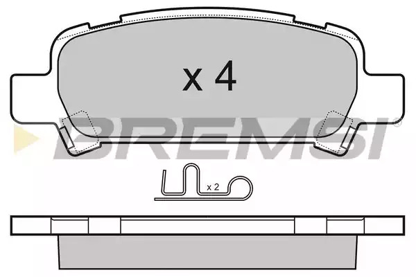 Комплект тормозных колодок BREMSI BP3056 (23572, 23573, 23574, SPB056)
