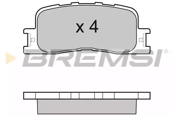 Комплект тормозных колодок BREMSI BP3060 (23702, SPB060)