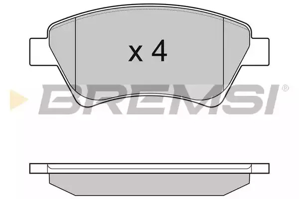 Комплект тормозных колодок BREMSI BP3072 (23930, SPB072)