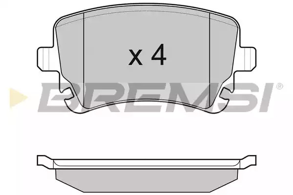 Комплект тормозных колодок BREMSI BP3086 (23326, SPB086)