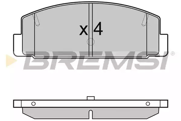 Комплект тормозных колодок BREMSI BP3090 (23596, SPB090)