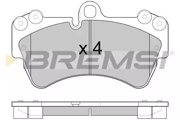 Комплект тормозных колодок BREMSI BP3099 (23693, SPB099)