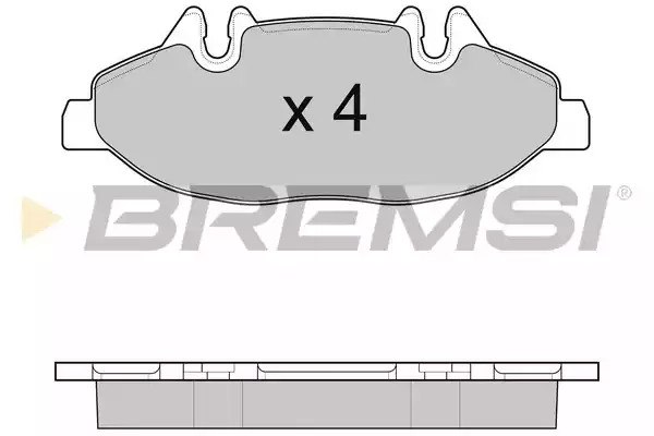 Комплект тормозных колодок BREMSI BP3100 (24007, SPB100)