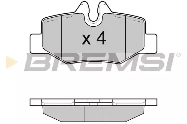 Комплект тормозных колодок BREMSI BP3101 (24008, SPB101)