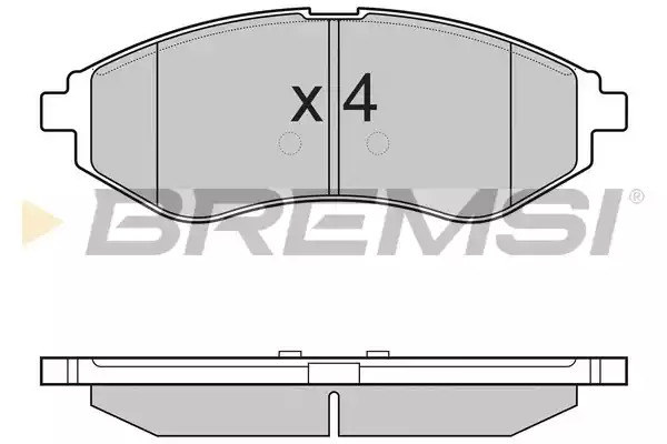 Комплект тормозных колодок BREMSI BP3111 (23974, SPB111)