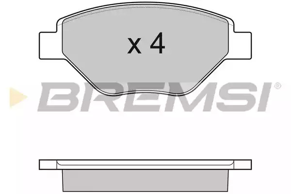 Комплект тормозных колодок BREMSI BP3113 (23934, SPB113)