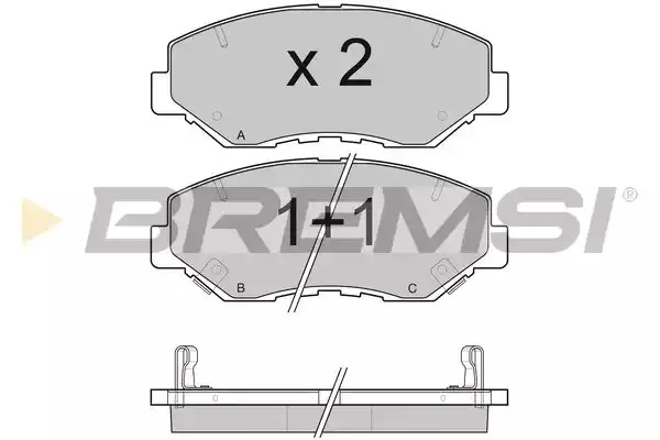 Комплект тормозных колодок BREMSI BP3117 (23856, 23868, 23869, 23870, SPB117)