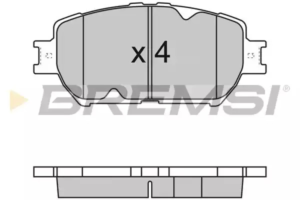 Комплект тормозных колодок BREMSI BP3126 (23806, 23928, SPB126)