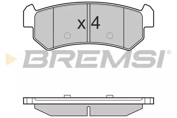 Комплект тормозных колодок BREMSI BP3148 (24071, SPB148)