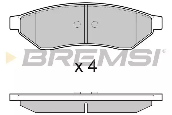 Комплект тормозных колодок BREMSI BP3162 (23994, SPB162)