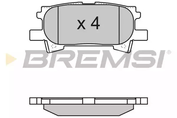 Комплект тормозных колодок BREMSI BP3169 (23967, SPB169)