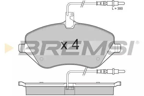 Комплект тормозных колодок BREMSI BP3181 (24133, 24174, SPB181)