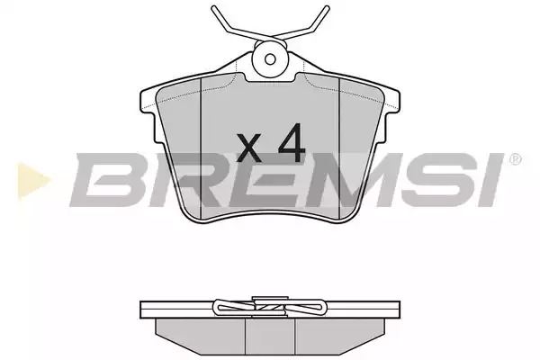 Комплект тормозных колодок BREMSI BP3183 (24135, SPB183)