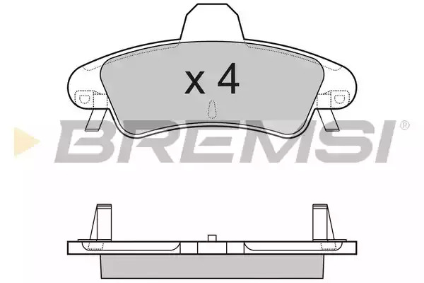 Комплект тормозных колодок BREMSI BP3188 (23410, SPB188)