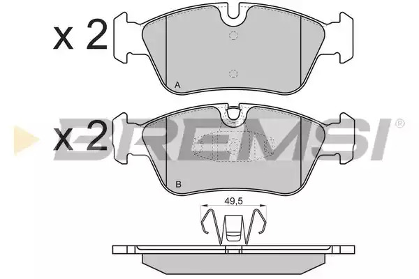 Комплект тормозных колодок BREMSI BP3193 (23935, 23999, SPB193)