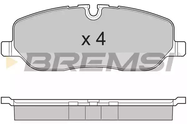 Комплект тормозных колодок BREMSI BP3206 (24191, SPB206)