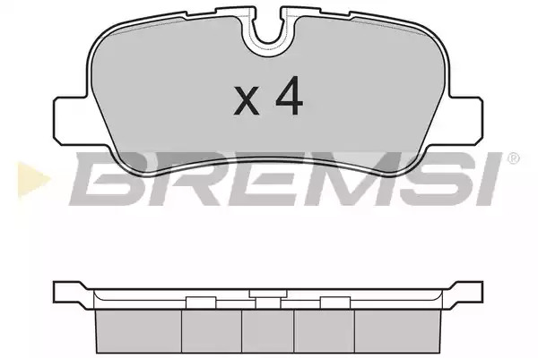 Комплект тормозных колодок BREMSI BP3207 (24192, SPB207)