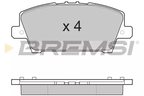 Комплект тормозных колодок BREMSI BP3245 (24087, 24405, 24406, SPB245)