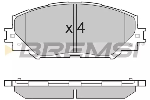 Комплект тормозных колодок BREMSI BP3251 (24336, SPB251)