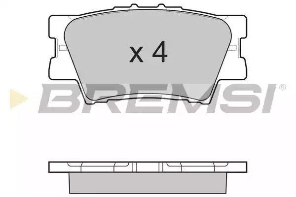 Комплект тормозных колодок BREMSI BP3252 (24338, SPB252)