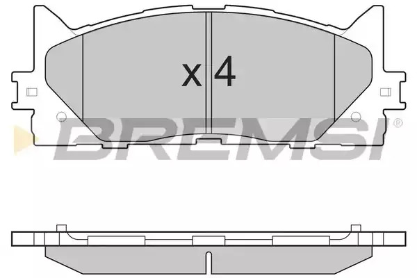 Комплект тормозных колодок BREMSI BP3253 (24350, SPB253)