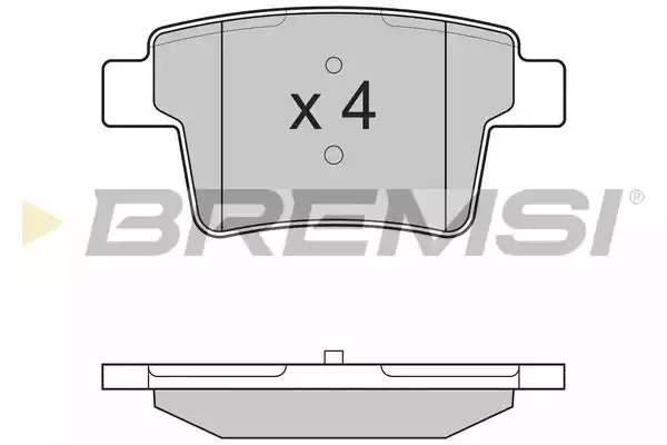 Комплект тормозных колодок BREMSI BP3266 (24260, SPB266)