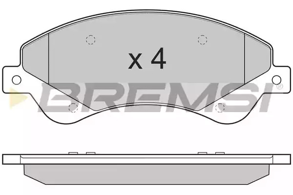 Комплект тормозных колодок BREMSI BP3273 (24485, SPB273)