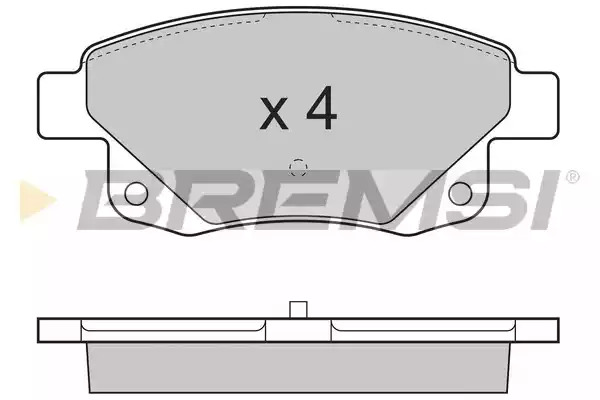 Комплект тормозных колодок BREMSI BP3275 (24486, SPB275)