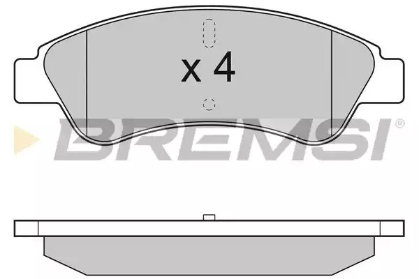 Комплект тормозных колодок BREMSI BP3286 (24465, SPB286)