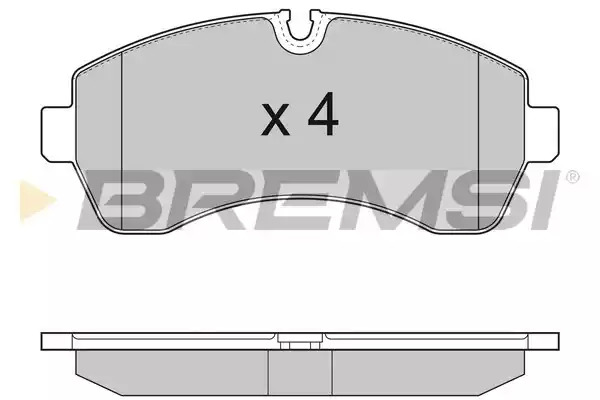 Комплект тормозных колодок BREMSI BP3290 (29200, SPB290)