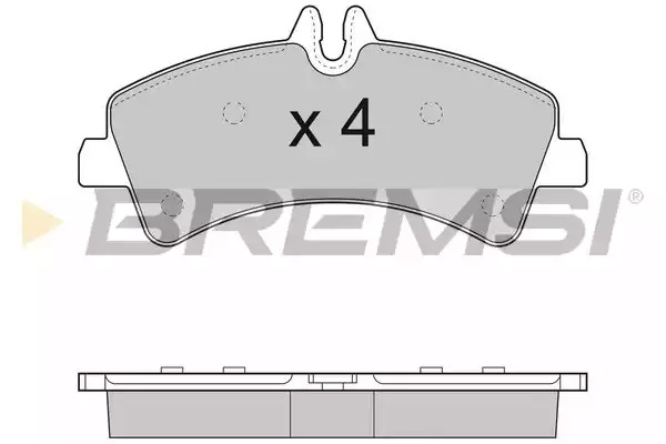Комплект тормозных колодок BREMSI BP3291 (29217, SPB291)