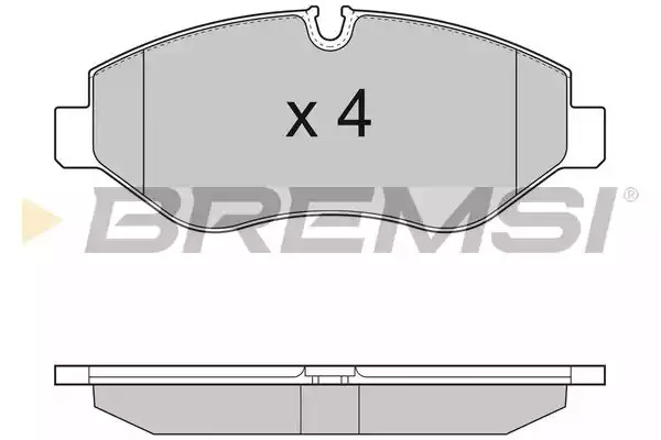 Комплект тормозных колодок BREMSI BP3292 (29192, SPB292)