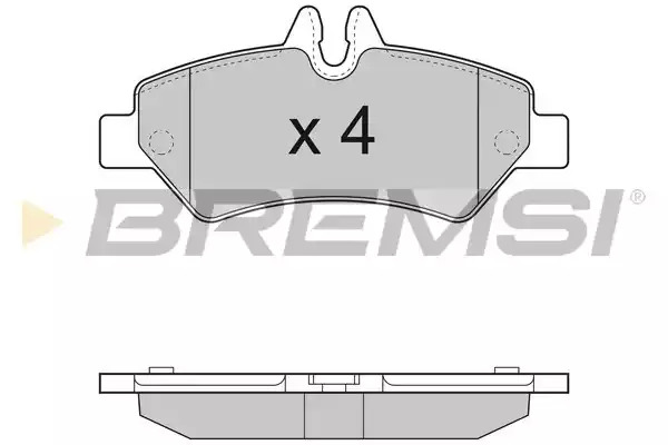 Комплект тормозных колодок BREMSI BP3293 (29190, SPB293)