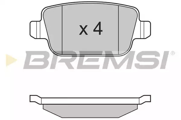 Комплект тормозных колодок BREMSI BP3300 (24537, SPB300)