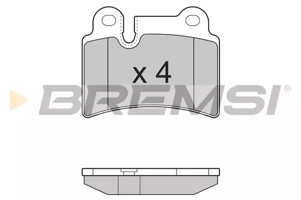 Комплект тормозных колодок BREMSI BP3302 (24097, SPB302)