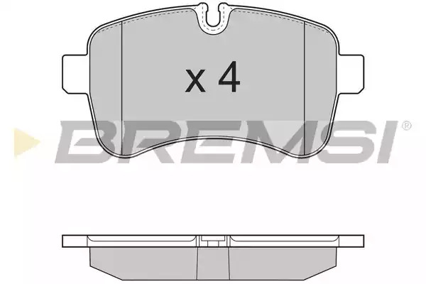 Комплект тормозных колодок BREMSI BP3315 (29232, SPB315)