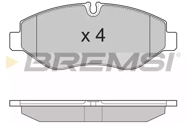 Комплект тормозных колодок BREMSI BP3324 (29229, SPB324)