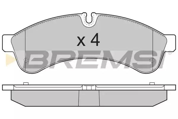 Комплект тормозных колодок BREMSI BP3365 (29231, SPB365)