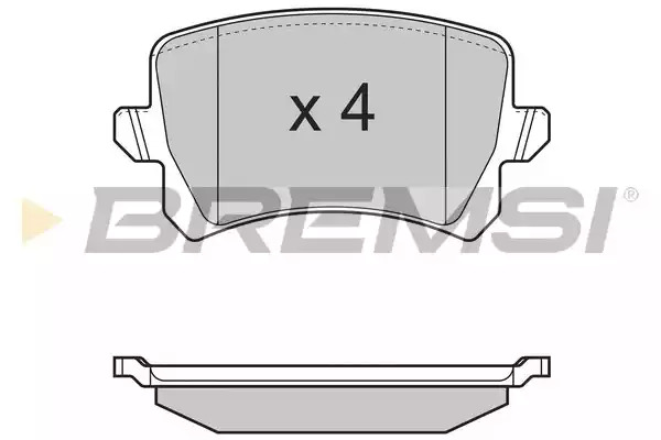 Комплект тормозных колодок BREMSI BP3366 (24483, SPB366)