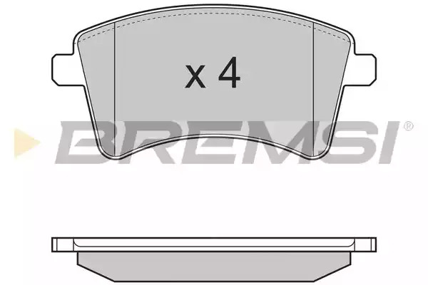 Комплект тормозных колодок BREMSI BP3367 (24693, SPB367)