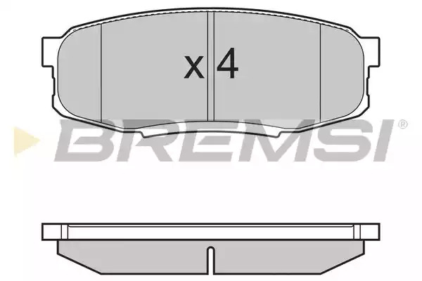 Комплект тормозных колодок BREMSI BP3382 (24653, SPB382)