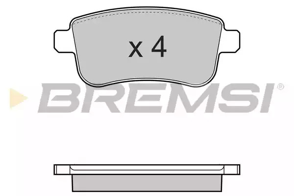 Комплект тормозных колодок BREMSI BP3384 (24820, SPB384)