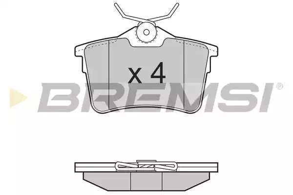 Комплект тормозных колодок BREMSI BP3386 (24765, SPB386)