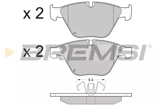 Комплект тормозных колодок BREMSI BP3403 (23313, 24255, SPB403)