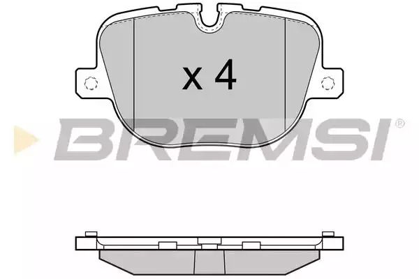 Комплект тормозных колодок BREMSI BP3416 (25085, SPB416)