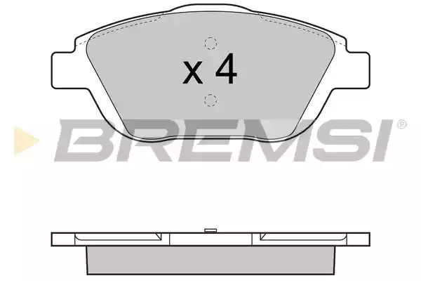 Комплект тормозных колодок BREMSI BP3428 (24883, SPB428)