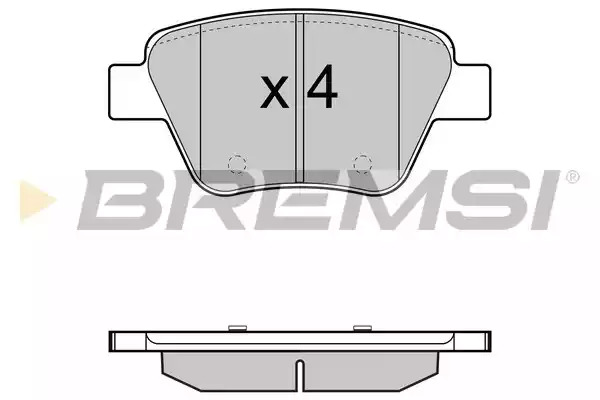 Комплект тормозных колодок BREMSI BP3429 (24563, SPB429)