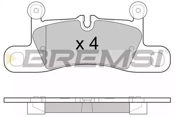 Комплект тормозных колодок BREMSI BP3459 (24721, SPB459)