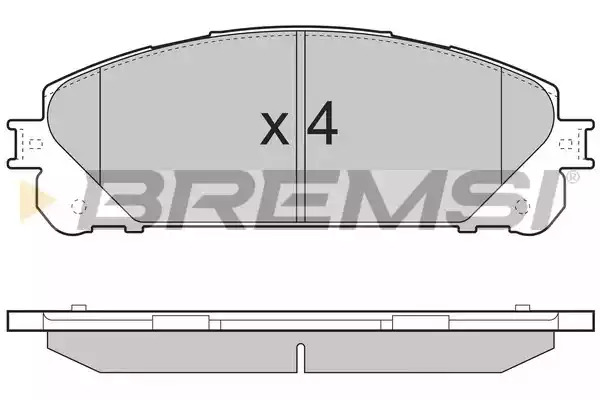 Комплект тормозных колодок BREMSI BP3481 (24452, SPB481)