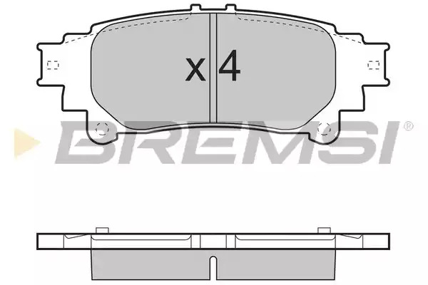 Комплект тормозных колодок BREMSI BP3482 (24918, SPB482)